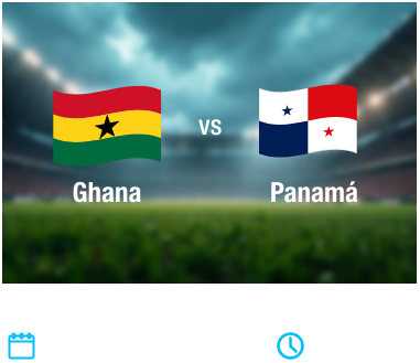 Partido 14 - Ghana vs Panama